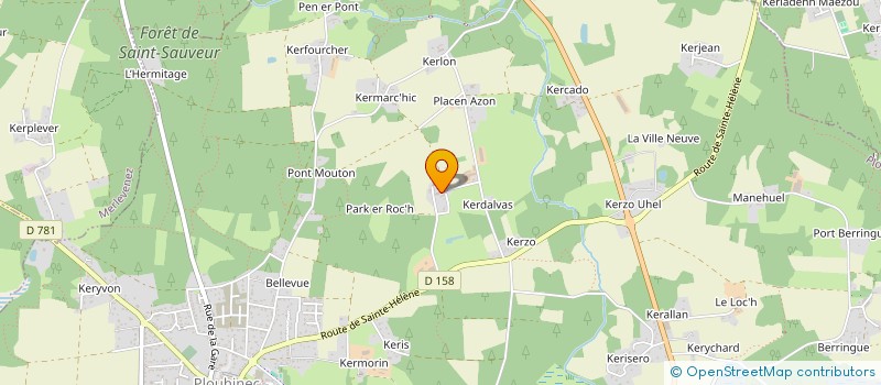 localisation de l'entreprise MADAME NADINE EVANO  PLOUHINEC