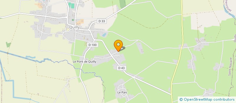 localisation de l'entreprise MADAME NADINE EVIN  QUILLY