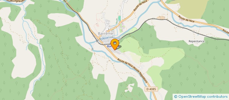 localisation de l'entreprise MADAME NADINE FAURE  BARREME