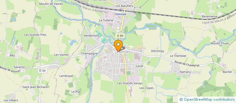 localisation de l'entreprise MADAME NADINE FELIX à VONNAS