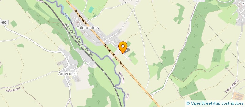 localisation de l'entreprise MADAME NADINE FLEURY  TALMONTIERS