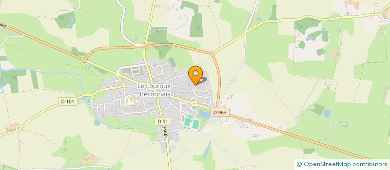 localisation de l'entreprise MADAME NADINE FOUILLET  VAL D'ERDRE-AUXENCE