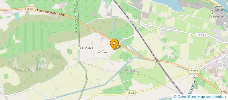 localisation de l'entreprise MADAME NADINE FOURNILLA  MALLEMORT