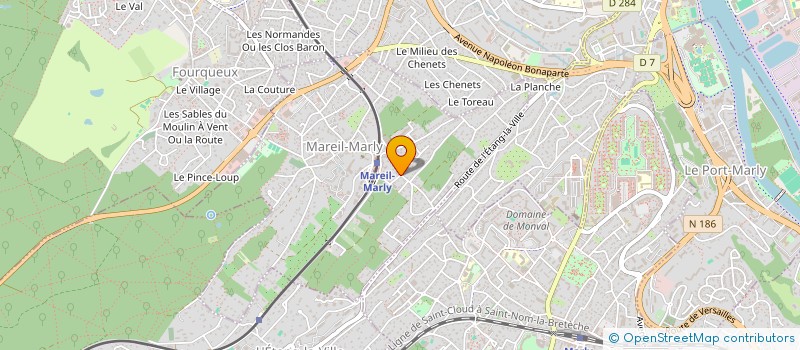 localisation de l'entreprise MADAME NADINE FRACHOT  MAREIL-MARLY