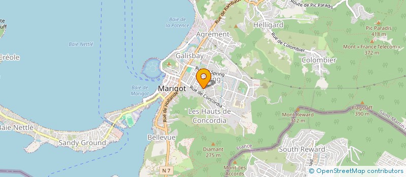 localisation de l'entreprise MADAME NADINE FRANCIS  SAINT-MARTIN