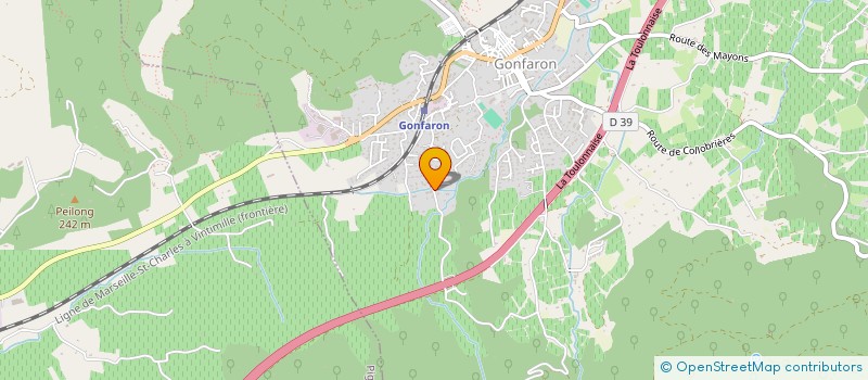 localisation de l'entreprise MADAME NADINE FREBOURG  GONFARON