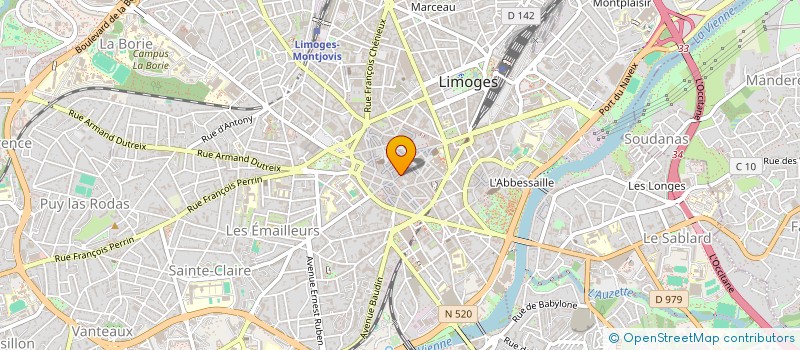 localisation de l'entreprise MADAME NADINE GACON à LIMOGES