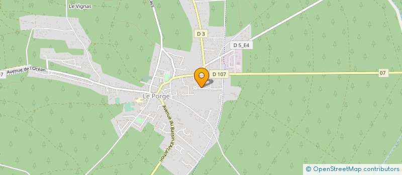 localisation de l'entreprise MADAME NADINE GARNUNG  LE PORGE