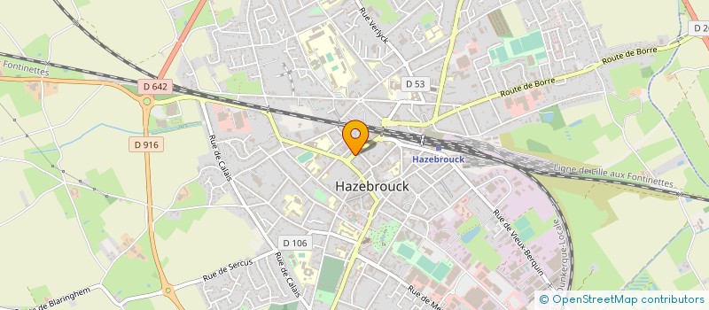 localisation de l'entreprise MADAME NADINE GAROT  HAZEBROUCK