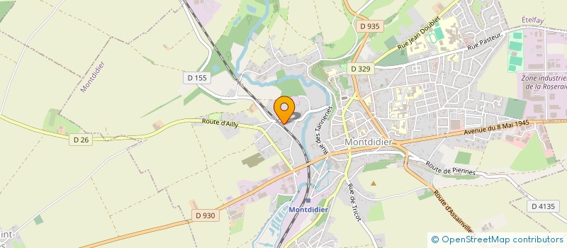 localisation de l'entreprise MADAME NADINE GARSON  MONTDIDIER