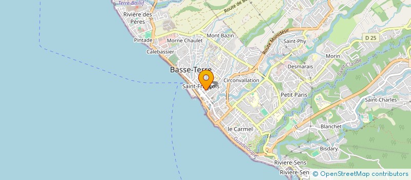 localisation de l'entreprise MADAME NADINE GASPARD à BASSE-TERRE