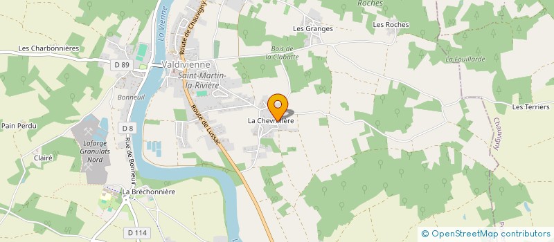 localisation de l'entreprise MADAME NADINE GAUD  VALDIVIENNE