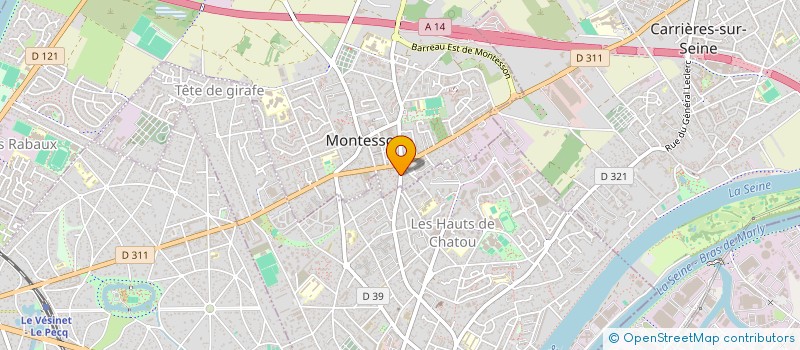 localisation de l'entreprise MADAME NADINE GAUTHE à MONTESSON