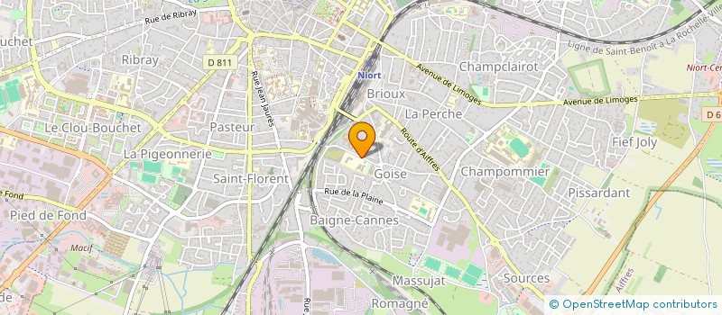 localisation de l'entreprise MADAME NADINE GELIN MEUNIER  NIORT