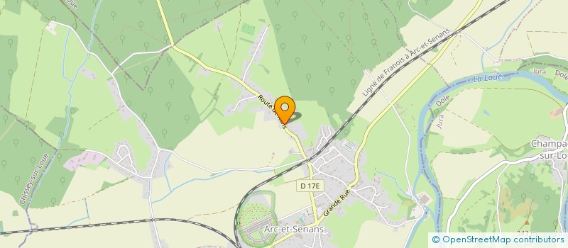 localisation de l'entreprise MADAME NADINE GEVREY  ARC-ET-SENANS