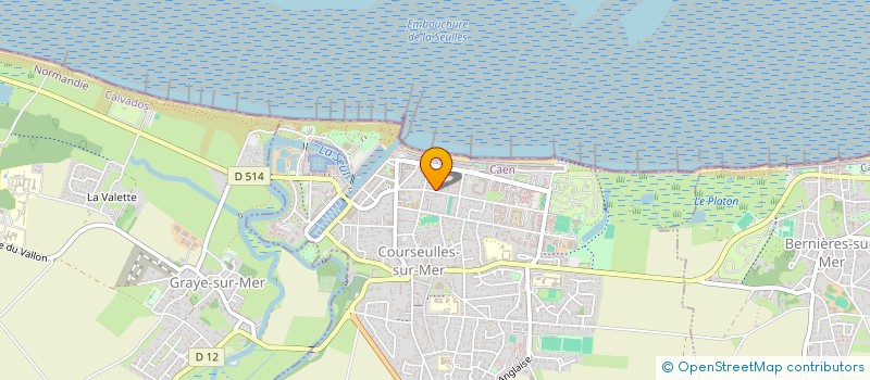 localisation de l'entreprise MADAME NADINE GIBAUX  COURSEULLES-SUR-MER