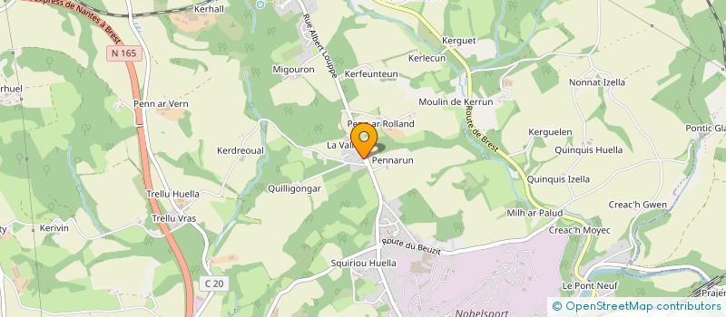 localisation de l'entreprise MADAME NADINE GICQUEL  PONT-DE-BUIS-LES-QUIMERCH