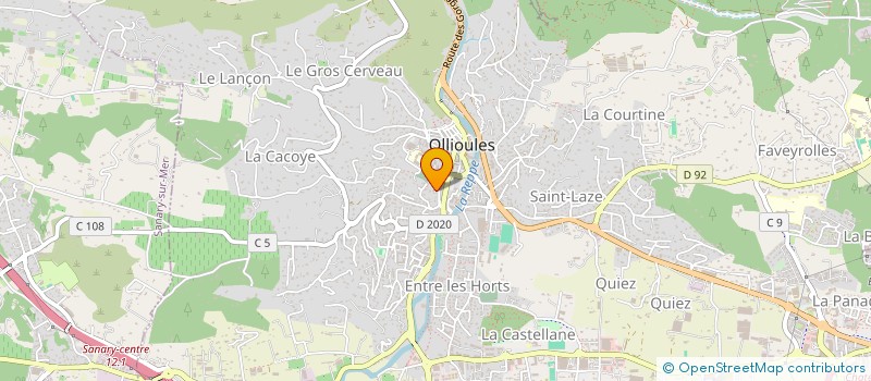 localisation de l'entreprise MADAME NADINE GIOVANNELLI à OLLIOULES