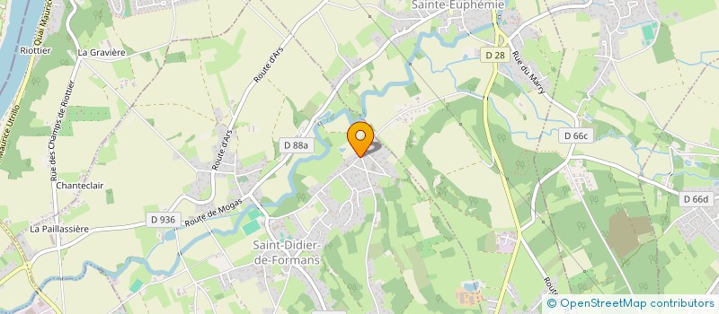 localisation de l'entreprise MADAME NADINE GIRARD  SAINT-DIDIER-DE-FORMANS