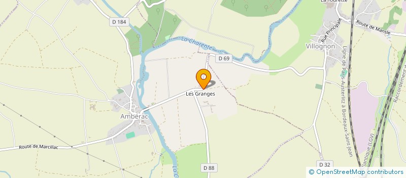 localisation de l'entreprise MADAME NADINE GODET  AIGRE