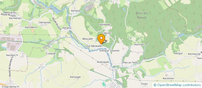 localisation de l'entreprise MADAME NADINE GONIDEC  KERLAZ