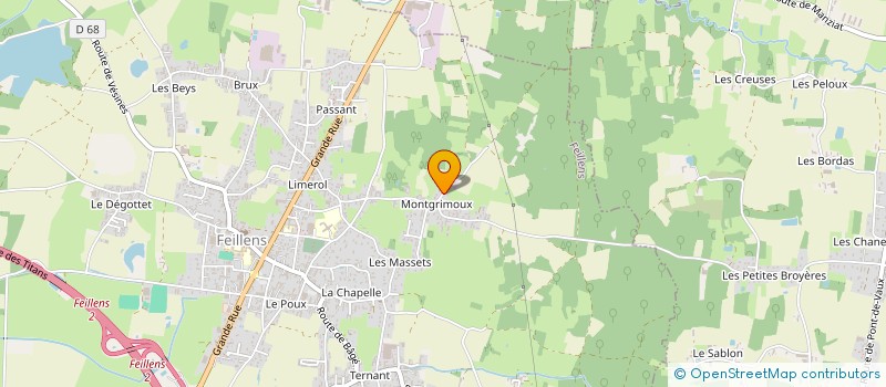 localisation de l'entreprise MADAME NADINE GRANGER à FEILLENS