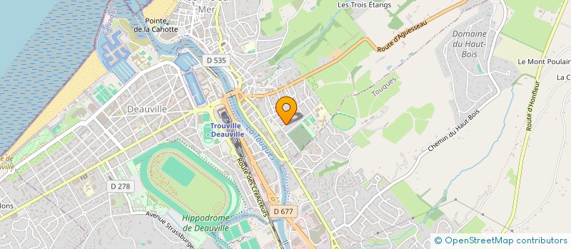 localisation de l'entreprise MADAME NADINE GRAVELLE  TROUVILLE-SUR-MER