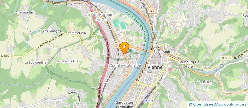 localisation de l'entreprise MADAME NADINE GRIVAZ  SAINT-ROMAIN-EN-GAL