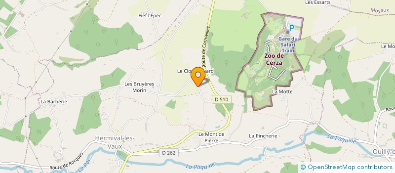 localisation de l'entreprise MADAME NADINE GROS-PINVILLE  HERMIVAL-LES-VAUX