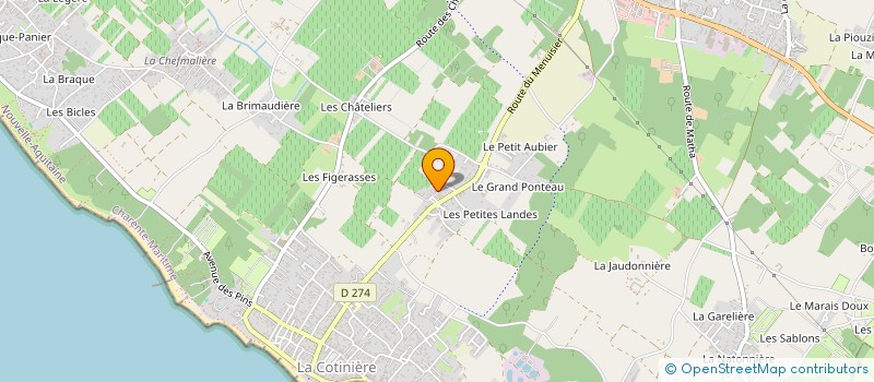 localisation de l'entreprise MADAME NADINE GROSPIRON  SAINT-PIERRE-D'OLERON