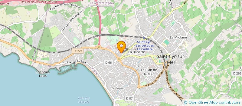 localisation de l'entreprise MADAME NADINE GRYCZYNSKI à SAINT-CYR-SUR-MER