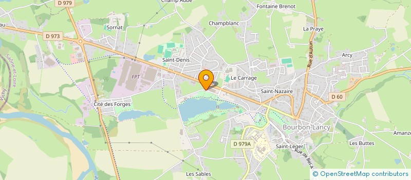 localisation de l'entreprise MADAME NADINE GUEUGNEAU à BOURBON-LANCY