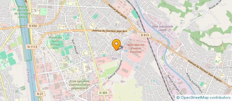 localisation de l'entreprise MADAME NADINE GUEZET  AGEN