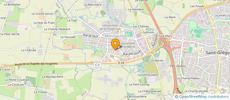 localisation de l'entreprise MADAME NADINE GUIHARD  MONTGERMONT