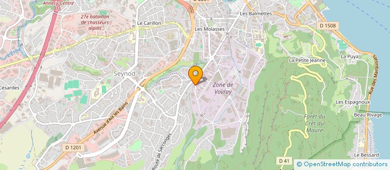 localisation de l'entreprise MADAME NADINE GUYON à ANNECY