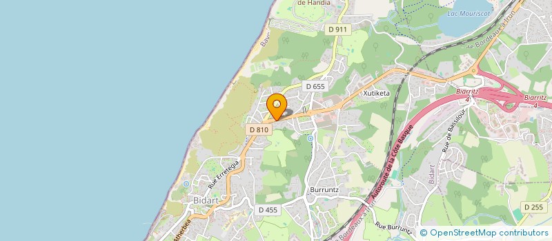 localisation de l'entreprise MADAME NADINE HAIMZADEH  BIDART