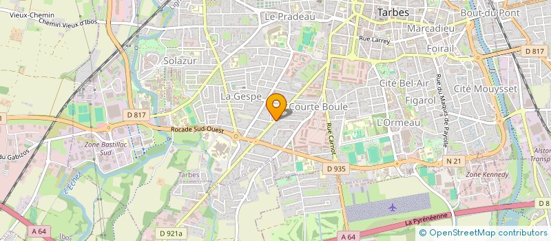 localisation de l'entreprise MADAME NADINE HANOT  TARBES