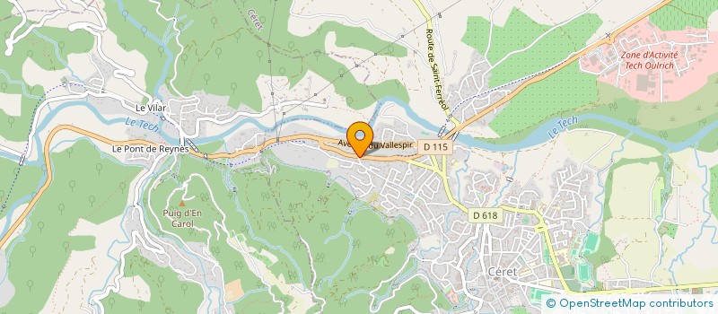 localisation de l'entreprise MADAME NADINE HAUT à CERET
