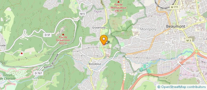 localisation de l'entreprise MADAME NADINE HERITIER  CEYRAT