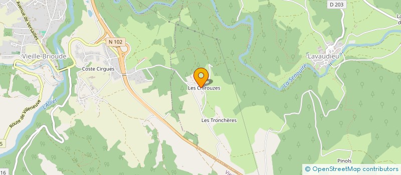 localisation de l'entreprise MADAME NADINE HERNANDEZ  LAVAUDIEU