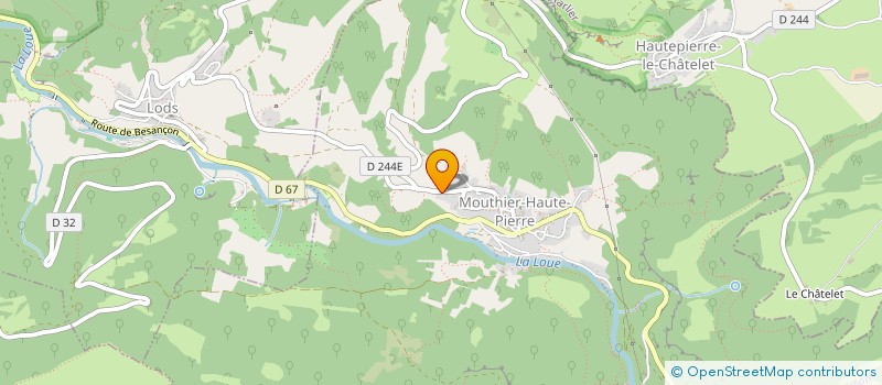 localisation de l'entreprise MADAME NADINE HOUSER à MOUTHIER-HAUTE-PIERRE