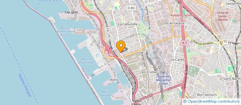 localisation de l'entreprise MADAME NADINE HUON à MARSEILLE