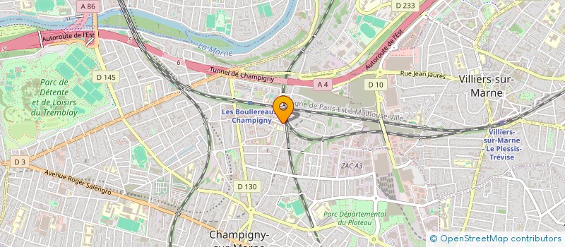 localisation de l'entreprise MADAME NADINE HURIEZ  CHAMPIGNY-SUR-MARNE