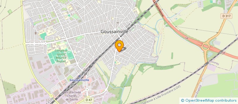 localisation de l'entreprise MADAME NADINE JEAN MICHEL  GOUSSAINVILLE