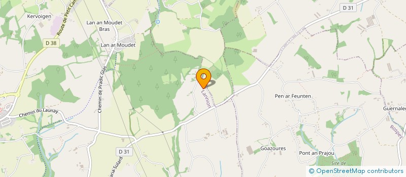 localisation de l'entreprise MADAME NADINE JORAND  PLOUMILLIAU