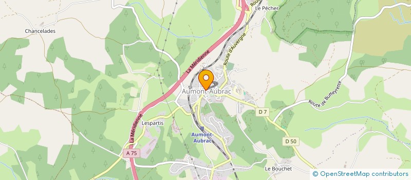 localisation de l'entreprise MADAME NADINE JOUANEN  PEYRE EN AUBRAC