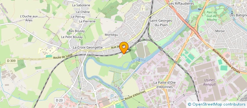 localisation de l'entreprise MADAME NADINE JUBAULT  LE MANS