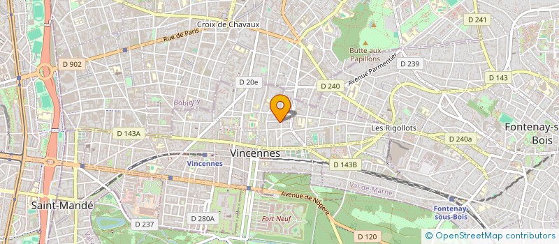 localisation de l'entreprise MADAME NADINE KAUDREN à VINCENNES