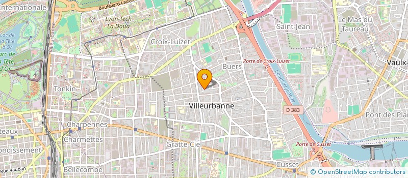 localisation de l'entreprise MADAME NADINE KECHTAL  VILLEURBANNE