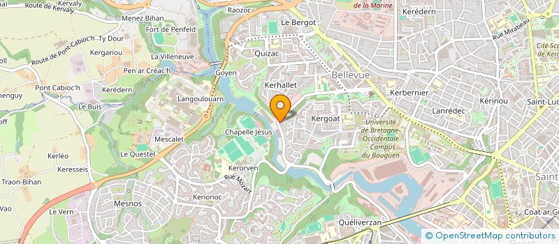 localisation de l'entreprise MADAME NADINE KERBRAT à BREST